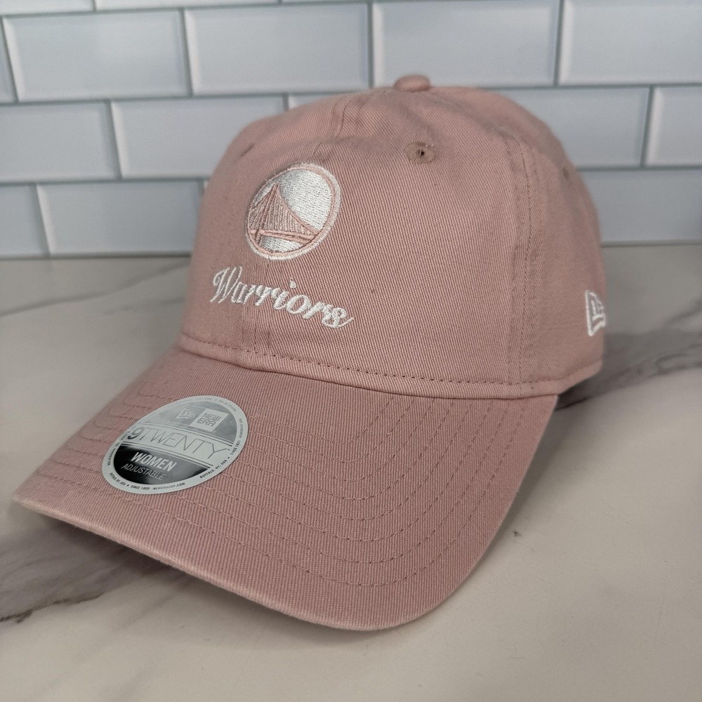 Golden State Warriors Hat Cap Strap Back Womens Pink Basketball New Era 9Twenty